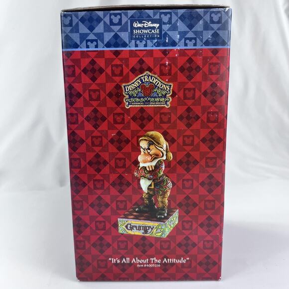 Vintage Disney Traditions Jim Shore Grumpy Figurine 4005216 w/ Box Snow White - Picture 1 of 6